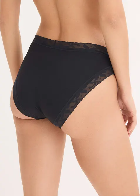 Lot de 5&nbsp;slips maxi avec dentelle, bonprix