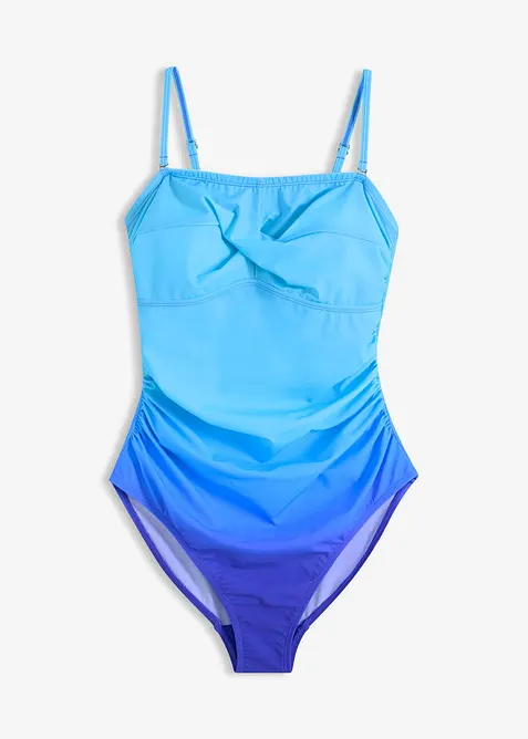 Maillot 1 pi&egrave;ce sculptant style crois&eacute;, maintien l&eacute;ger, bonprix