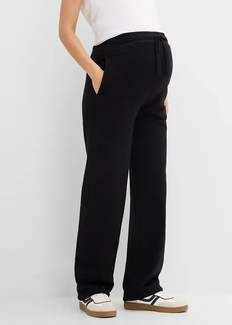 Pantalon sweat de grossesse, largeur r&eacute;glable, 100% coton, bonprix