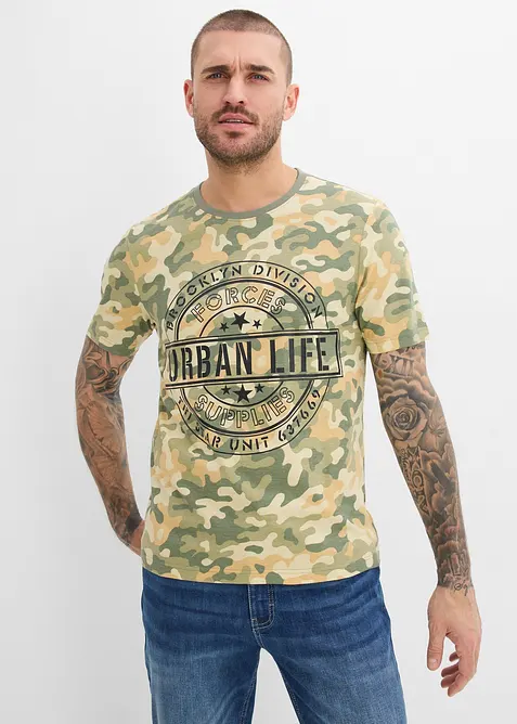 T-shirt 100% coton, slim, bonprix