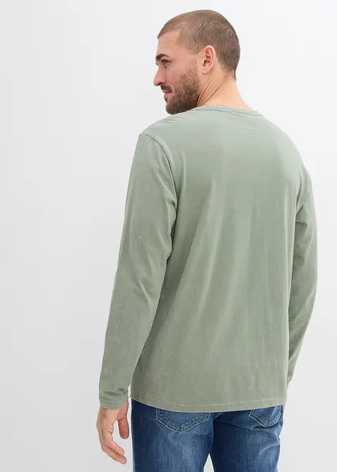 T-shirt manches longues 100% coton, bonprix