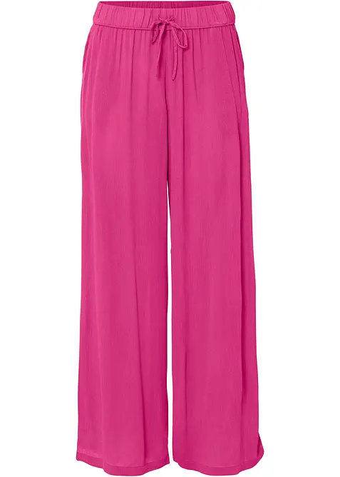 Pantalon en viscose, taille &eacute;lastiqu&eacute;e, bonprix