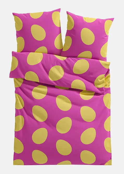 Parure de lit en coton m&eacute;lang&eacute;, bonprix