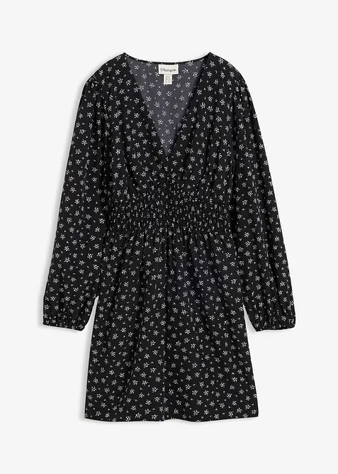 Robe courte &agrave; manches bouffantes, bonprix