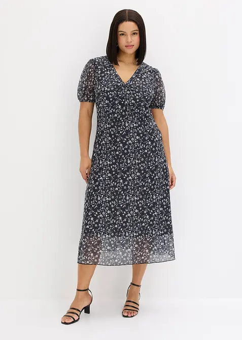 Robe en jersey et mesh fin, bonprix