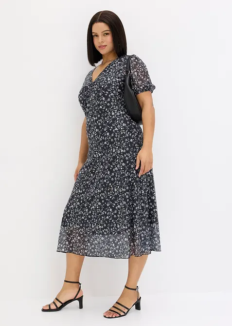 Robe en jersey et mesh fin, bonprix