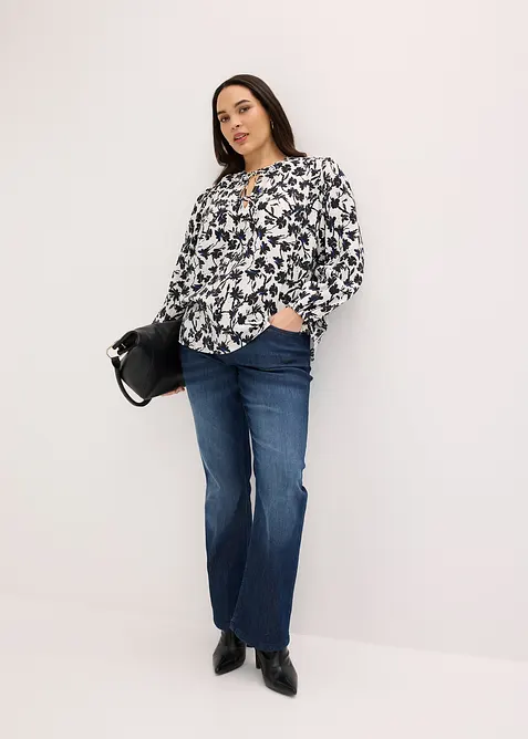 Blouse &agrave; effet froiss&eacute;, bonprix