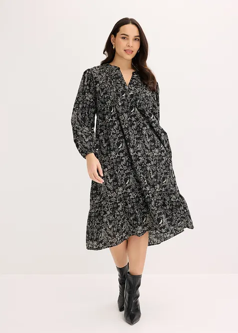 Robe midi en coton, bonprix