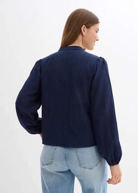 Chemisier brod&eacute; en coton, bonprix