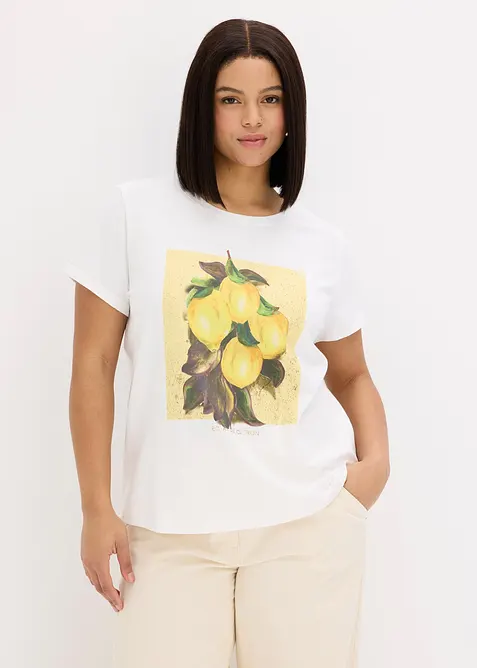 T-shirt en coton extensible, bonprix