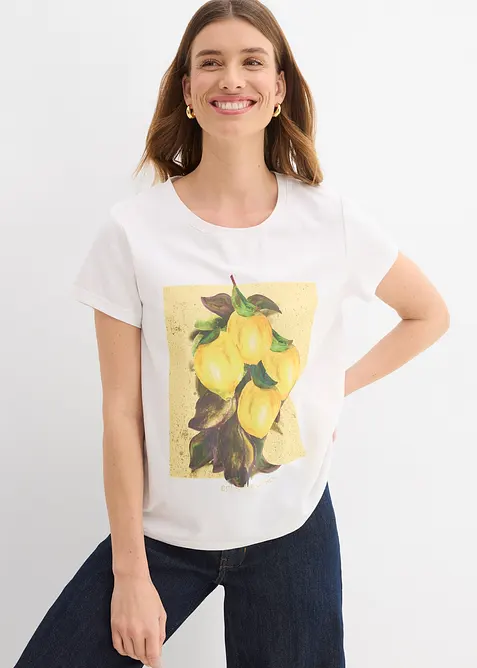 T-shirt en coton extensible, bonprix