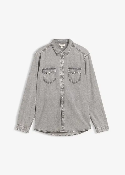 Chemise en jean 100% coton, bonprix