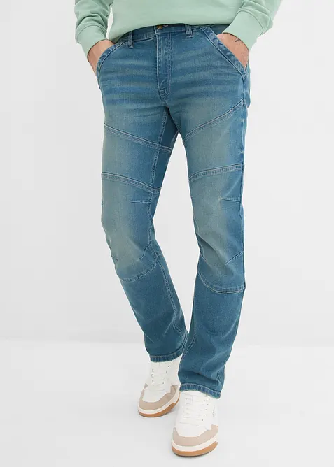 Jean regular et droit &agrave; taille extensible, bonprix