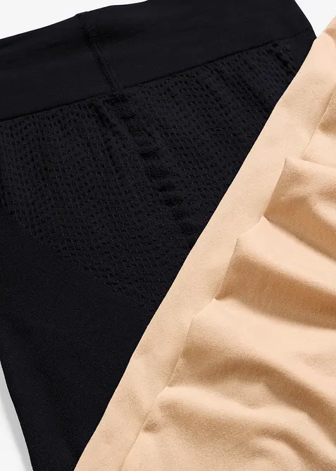 Lot de 2 collants voile sculptants 30D, bonprix