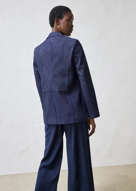 Blazer en cuir velours, bonprix