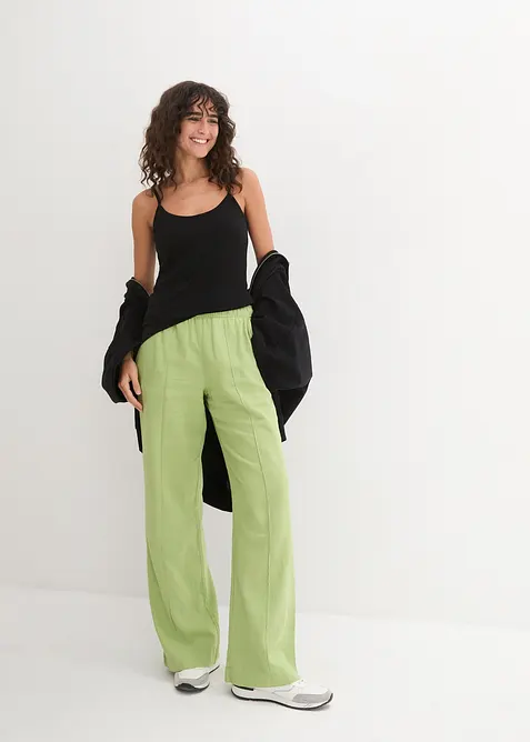 Lot de 3 tops &agrave; bretelles spaghetti 100% coton, bonprix