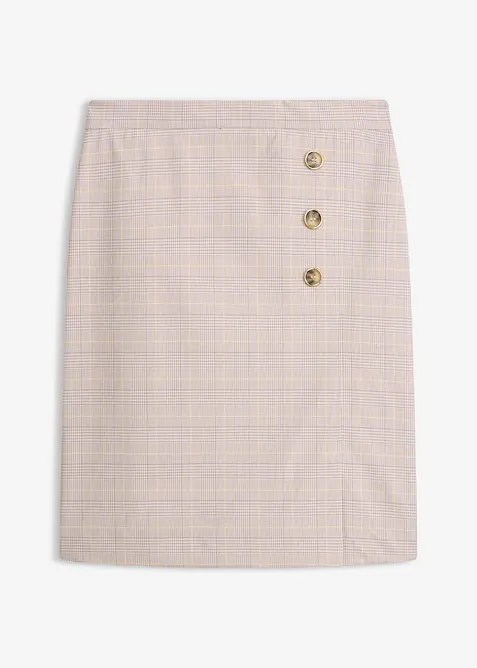Jupe crayon &agrave; carreaux &eacute;cossais, bonprix