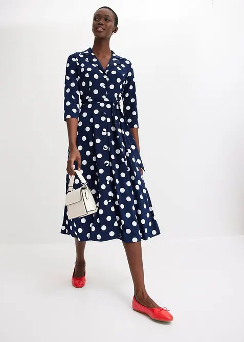 Robe-chemise avec lien &agrave; nouer (ens. 2 pces.), bonprix