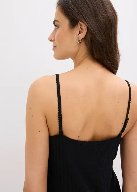 Pyjama doux en jersey pointelle, bonprix