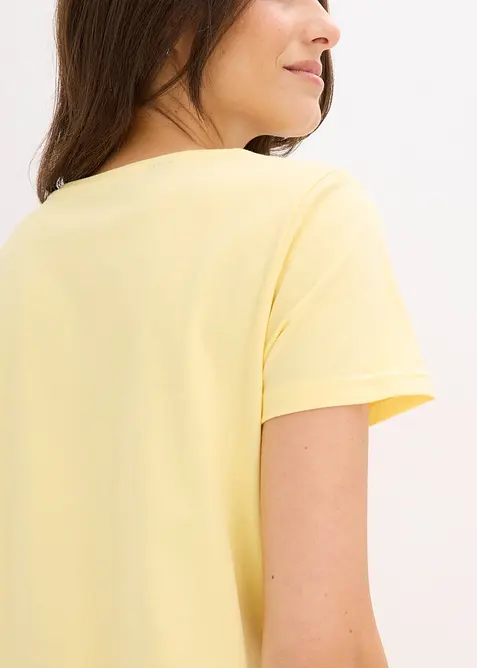 Lot de 2 chemises de nuit courtes 100% coton, bonprix