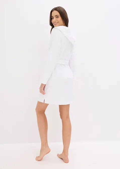 Peignoir &agrave; capuche en &eacute;ponge 100% coton, bonprix