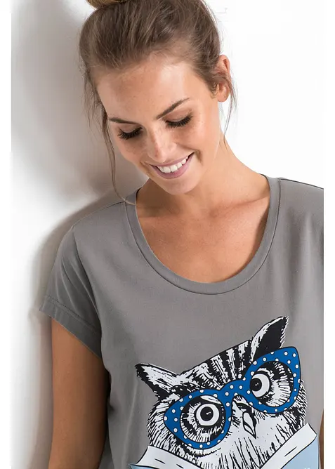 Chemise de nuit courte 100% coton, bonprix