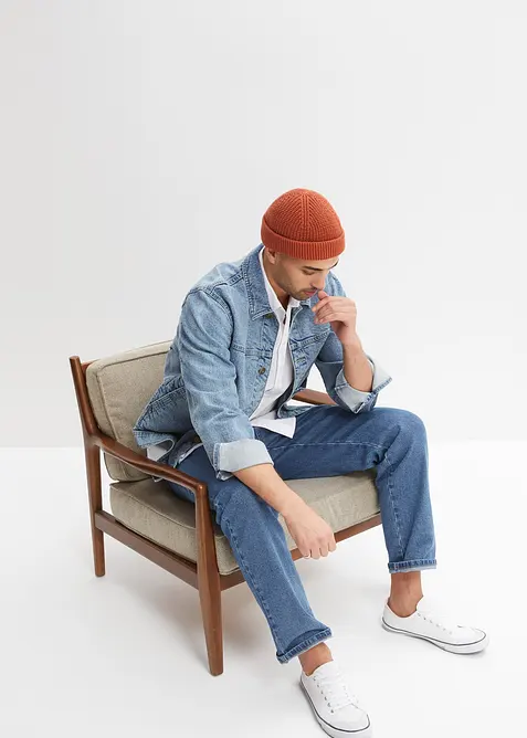 Chemise manches courtes extensible, slim, bonprix