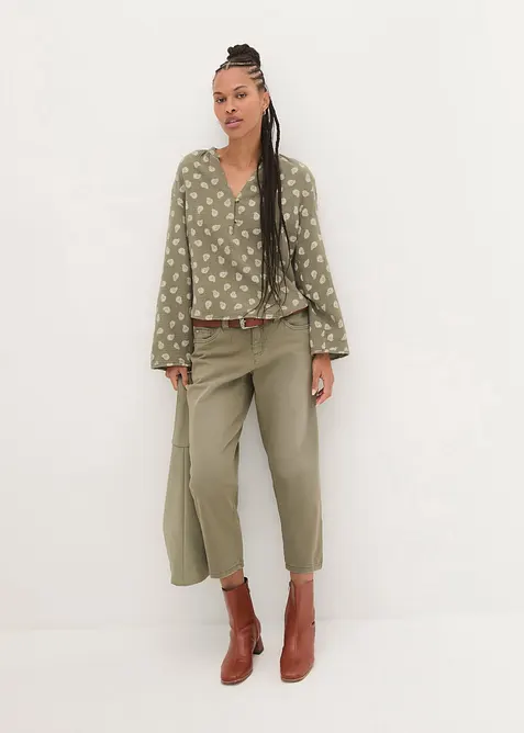 Blouse l&eacute;g&egrave;re et oversize en gaze de coton, bonprix