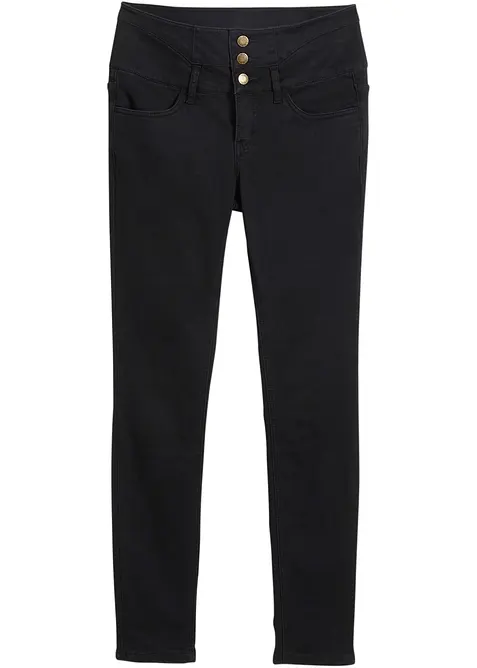 Jean skinny taille haute, chaud et sculptant, bonprix