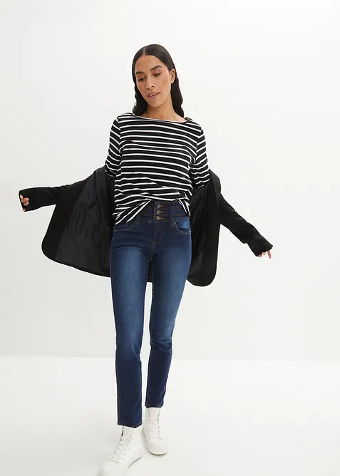 Jean slim taille haute, sculptant, bonprix