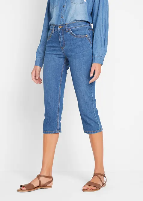 Jean slim, taille mi-haute, longueur 3/4, bonprix