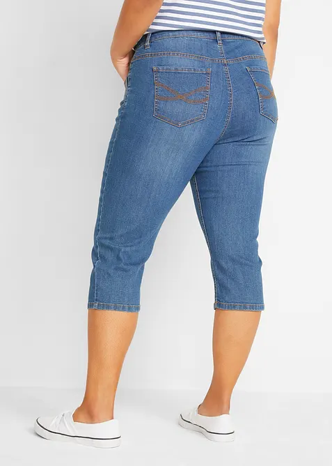 Jean slim, taille mi-haute, longueur 3/4, bonprix