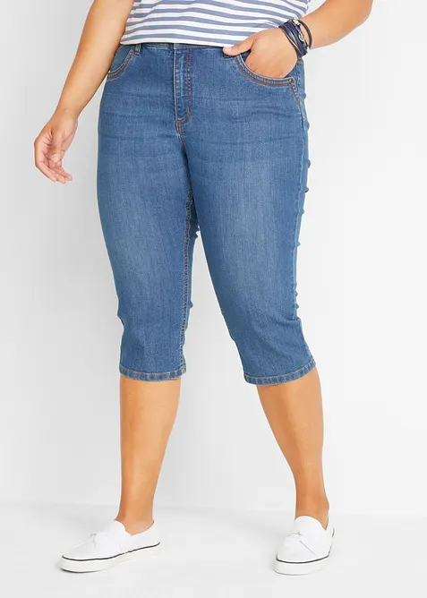 Jean slim, taille mi-haute, longueur 3/4, bonprix