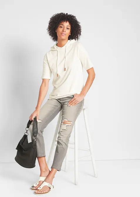 Sweat &agrave; capuche, bonprix