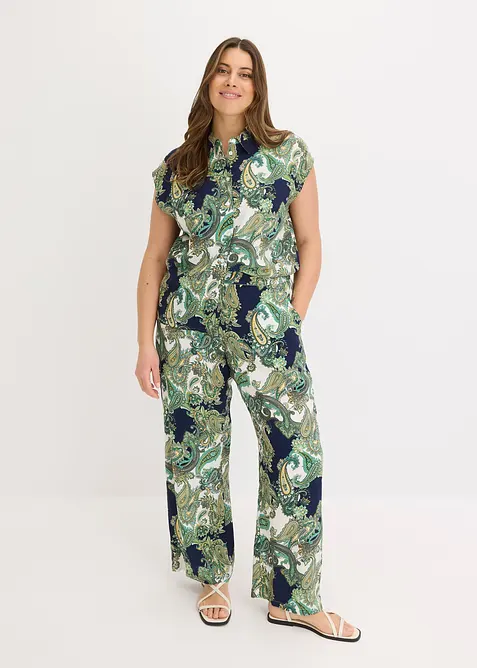 Chemisier imprim&eacute; en viscose fluide, bonprix