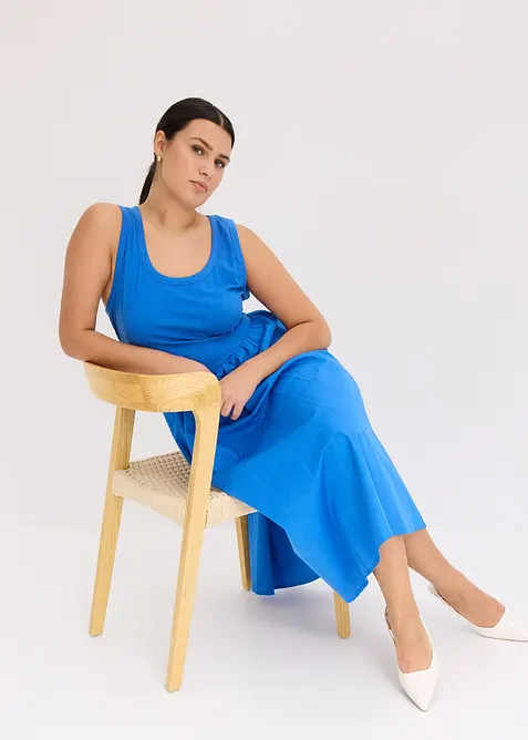 Robe en jersey bi-mati&egrave;re, bonprix