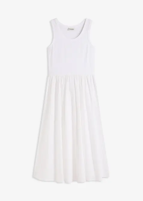 Robe en jersey bi-mati&egrave;re, bonprix