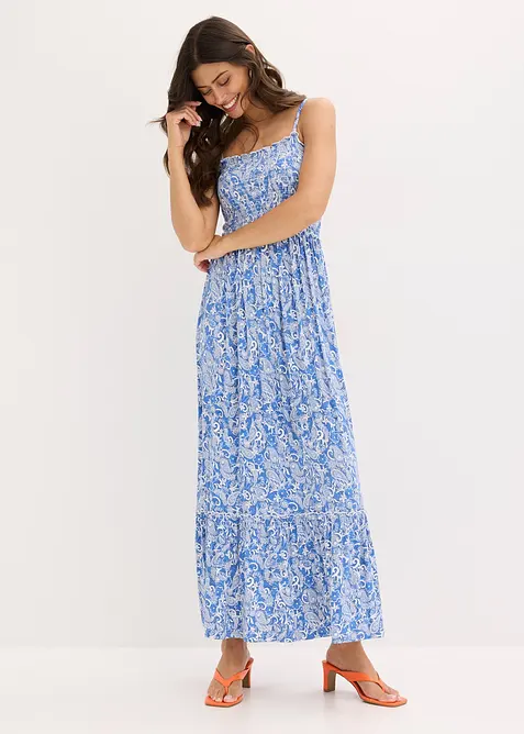 Robe &agrave; bretelles en viscose extensible, bonprix