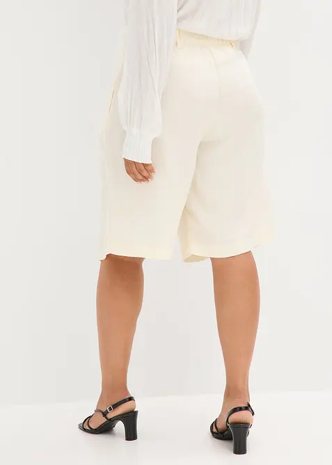 Bermuda doux en viscose m&eacute;lang&eacute;e, bonprix