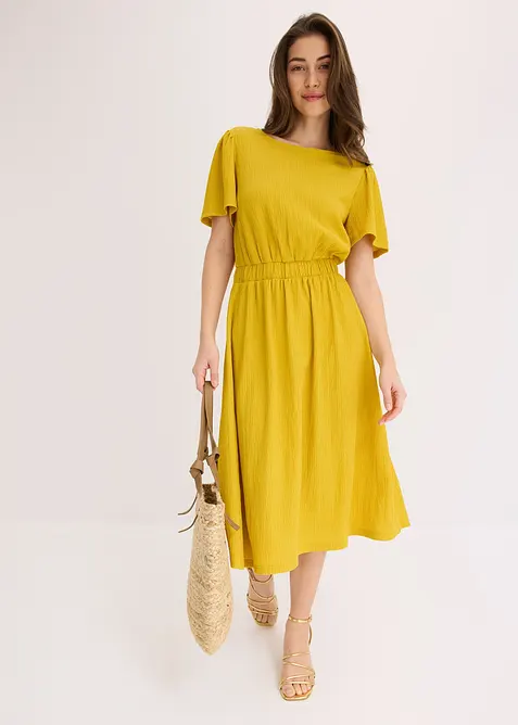 Robe &eacute;vas&eacute;e en jersey, bonprix