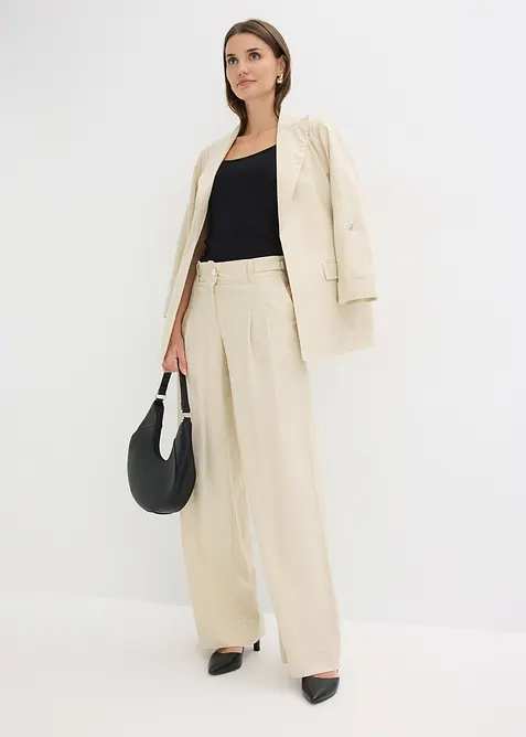 Pantalon palazzo l&eacute;ger, bonprix