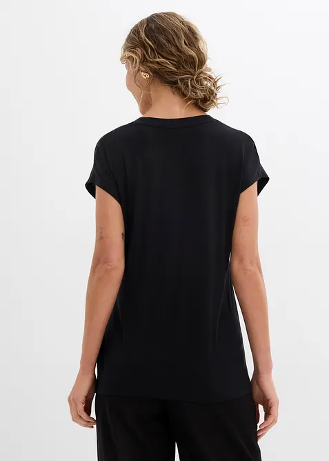 T-shirt doux en viscose extensible, bonprix