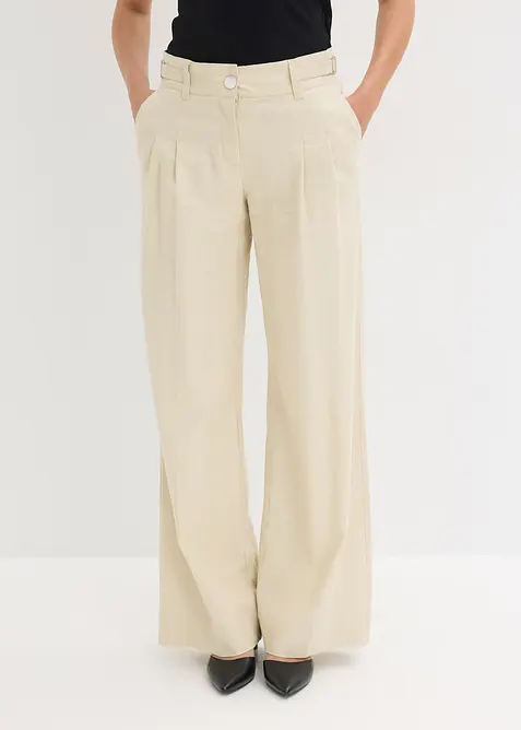 Pantalon palazzo l&eacute;ger, bonprix