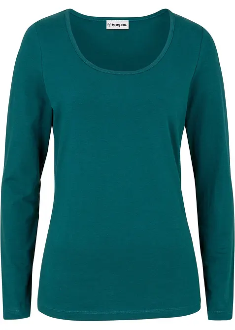 T-shirt manches longues pr&egrave;s du corps, bonprix