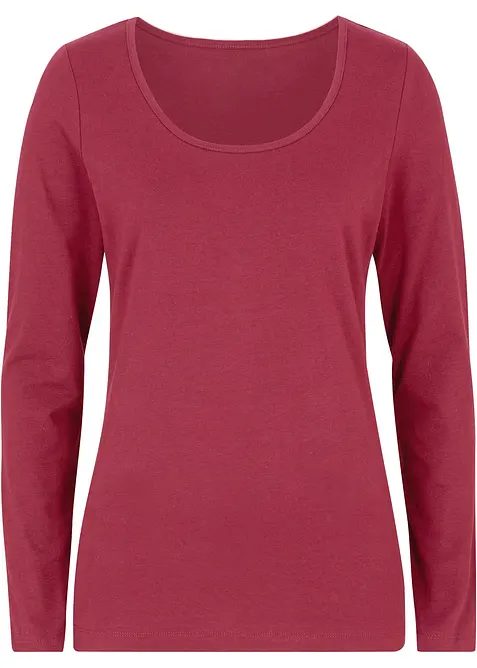 T-shirt manches longues pr&egrave;s du corps, bonprix