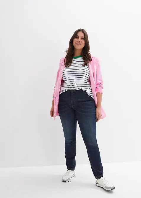 Jean skinny &agrave; taille mi-haute &eacute;lastiqu&eacute;e, bonprix