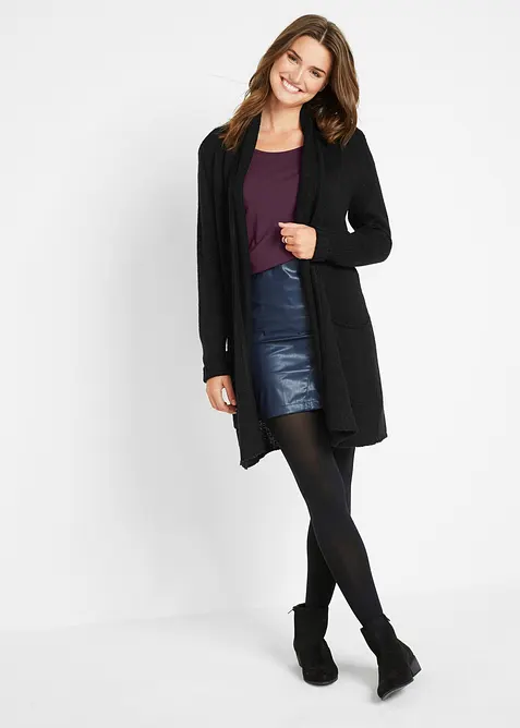 T-shirt manches longues pr&egrave;s du corps, bonprix