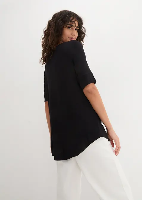T-shirt long et doux en viscose, bonprix