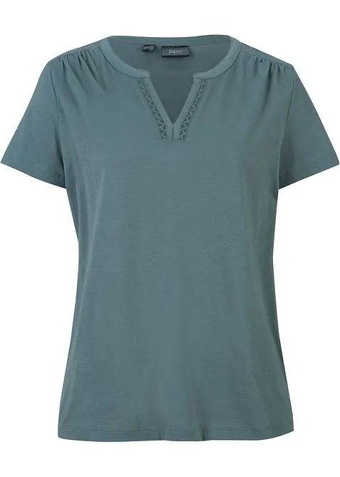 T-shirt &agrave; encolure originale, bonprix