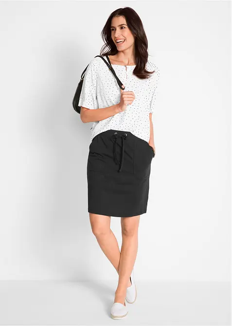 Jupe extensible en coton, bonprix